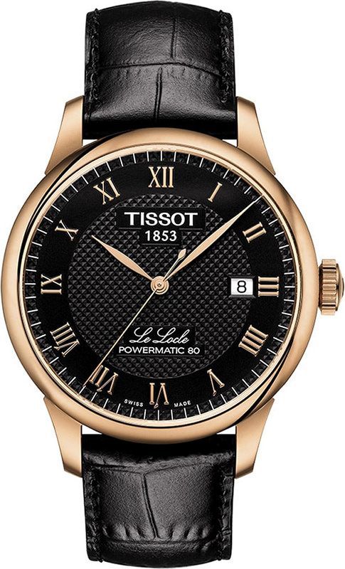 Tissot T-Classic Le Locle Powermatic 80 Black Dial 39.3 mm Automatic Watch For Men - 1