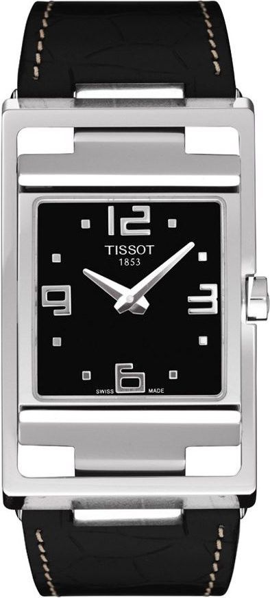 Tissot T-Classic  Black Dial 26 mm Quartz Watch For Women - 1