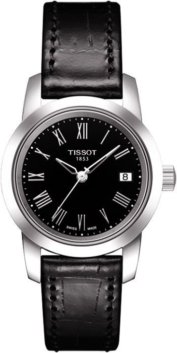 Tissot T-Classic Classic Dream Black Dial 28 mm Quartz Watch For Women - 1