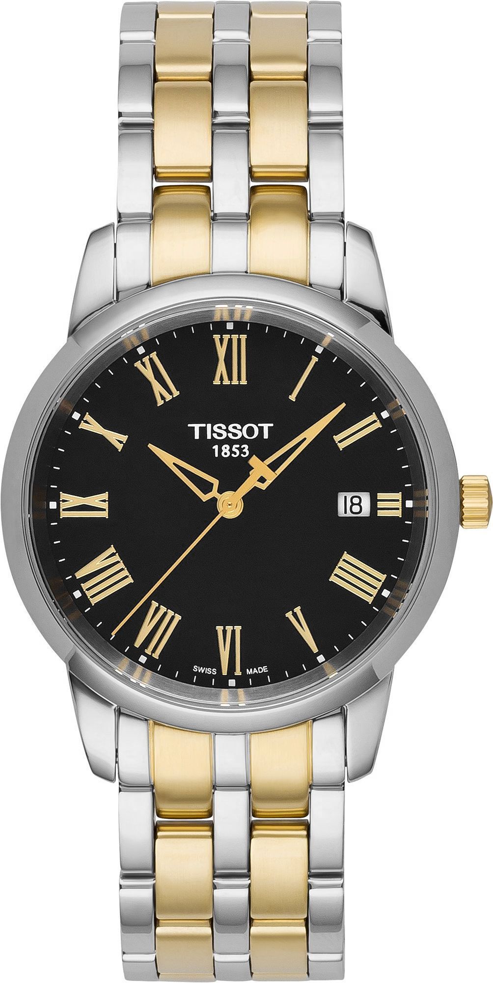 Tissot T-Classic Classic Dream Black Dial 38 mm Quartz Watch For Men - 1