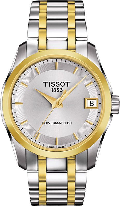 Tissot T-Classic Tissot Couturier Silver Dial 32 mm Automatic Watch For Women - 1