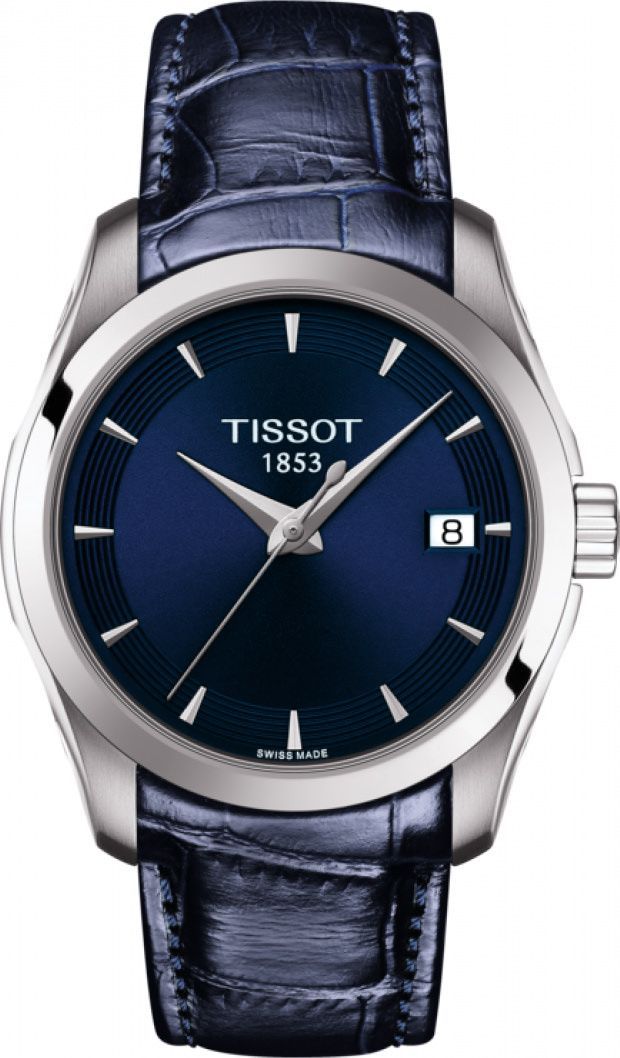 Tissot T-Lady  Blue Dial 32 mm Quartz Watch For Women - 1