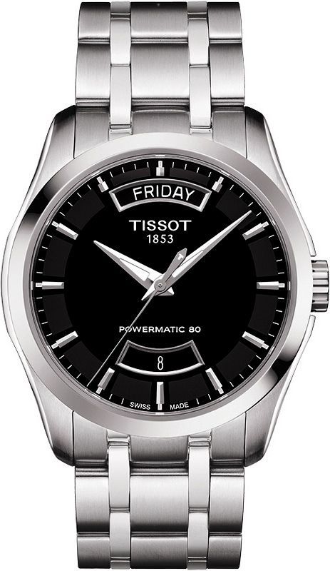 Tissot T-Classic  Black Dial 39 mm Automatic Watch For Men - 1