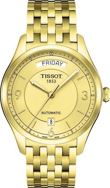 Tissot T-Classic T One Automatic Champagne Dial 38 mm Automatic Watch For Men - 1