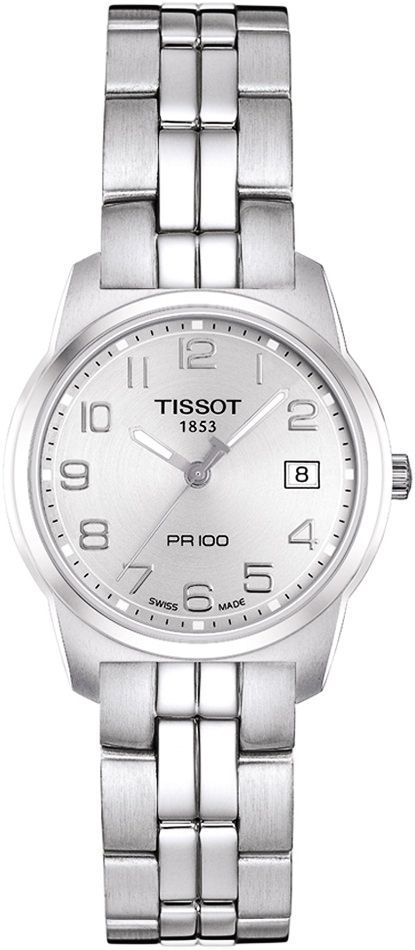 Tissot PR 100 25 mm Watch in Silver Dial For Women - 1