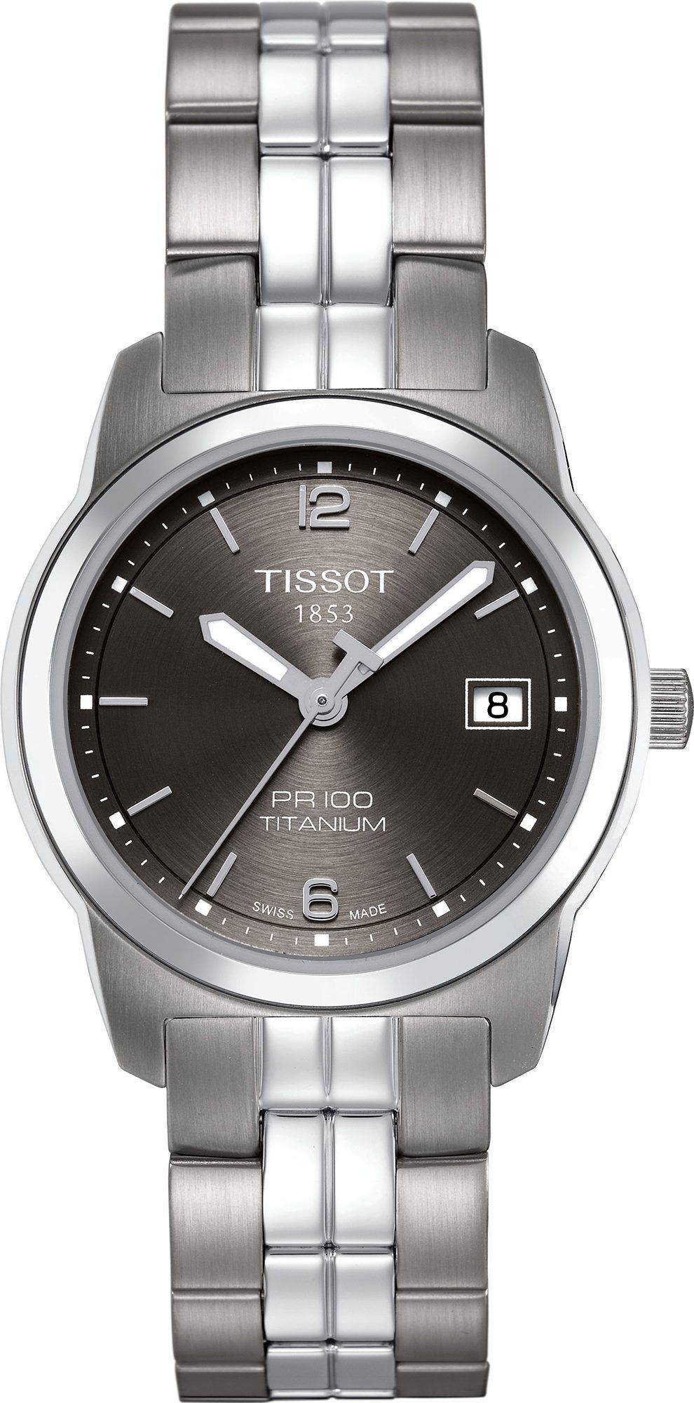 Tissot PR 100 28 mm Watch in Grey Dial For Women - 1