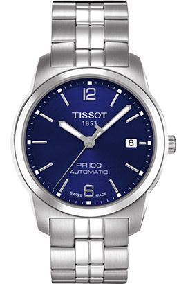 Tissot T-Classic PR 100 Blue Dial 36 mm Automatic Watch For Men - 1