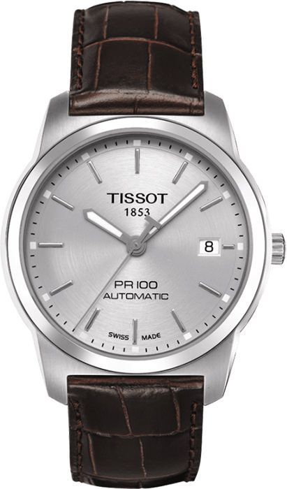 Tissot T-Classic PR 100 Silver Dial 38 mm Automatic Watch For Men - 1