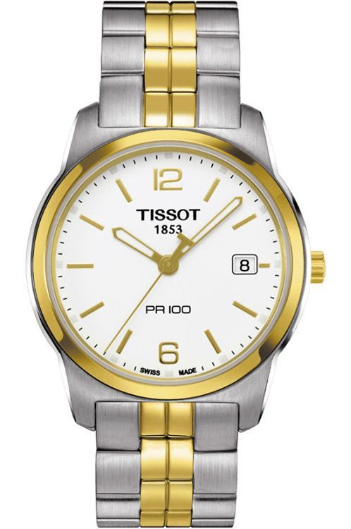 Tissot PR 100 38 mm Watch in White Dial