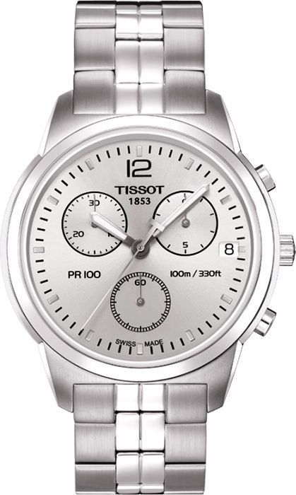 Tissot PR 100 40 mm Watch in Silver Dial For Men - 1