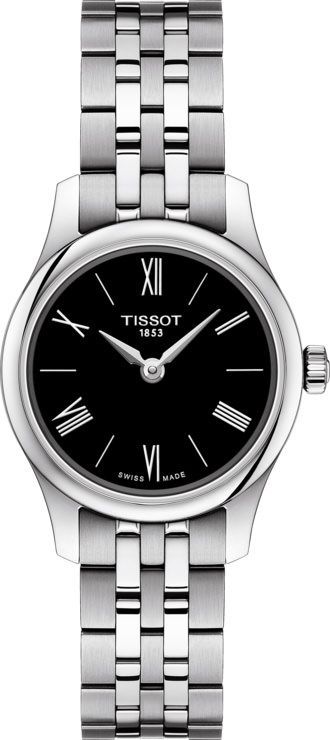 Tissot T-Classic Tradition Black Dial 25 mm Quartz Watch For Women - 1