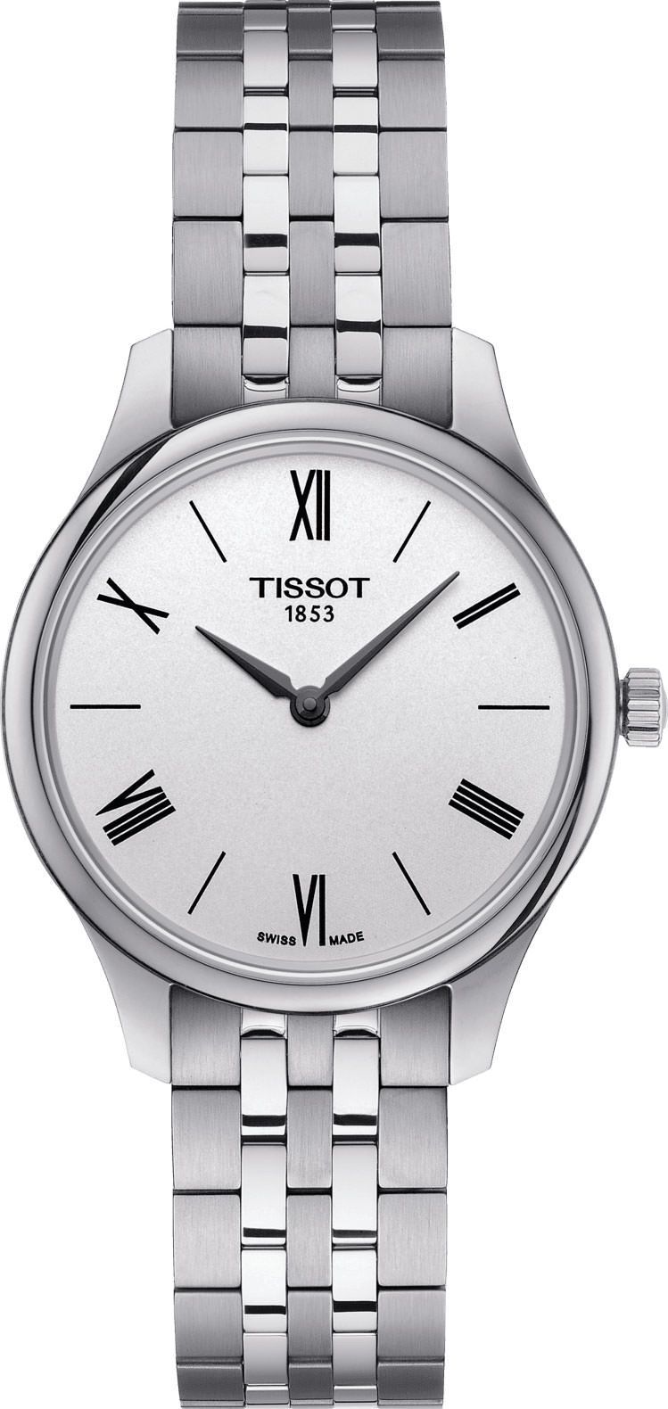 Tissot T-Classic Tissot Tradition Silver Dial 31 mm Quartz Watch For Women - 1