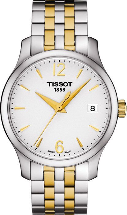 Tissot T-Classic  White Dial 33 mm Quartz Watch For Women - 1