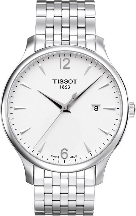 Tissot T-Classic Tissot Tradition Silver Dial 42 mm Quartz Watch For Men - 1