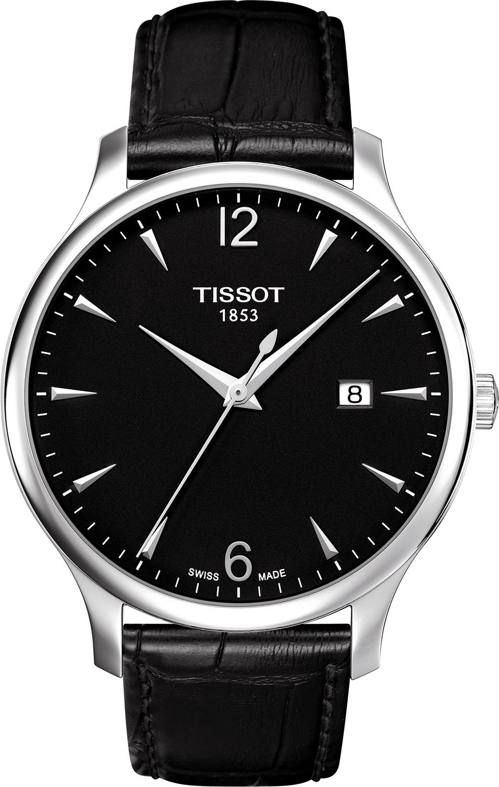 Tissot T-Classic Tradition Black Dial 42 mm Quartz Watch For Men - 1