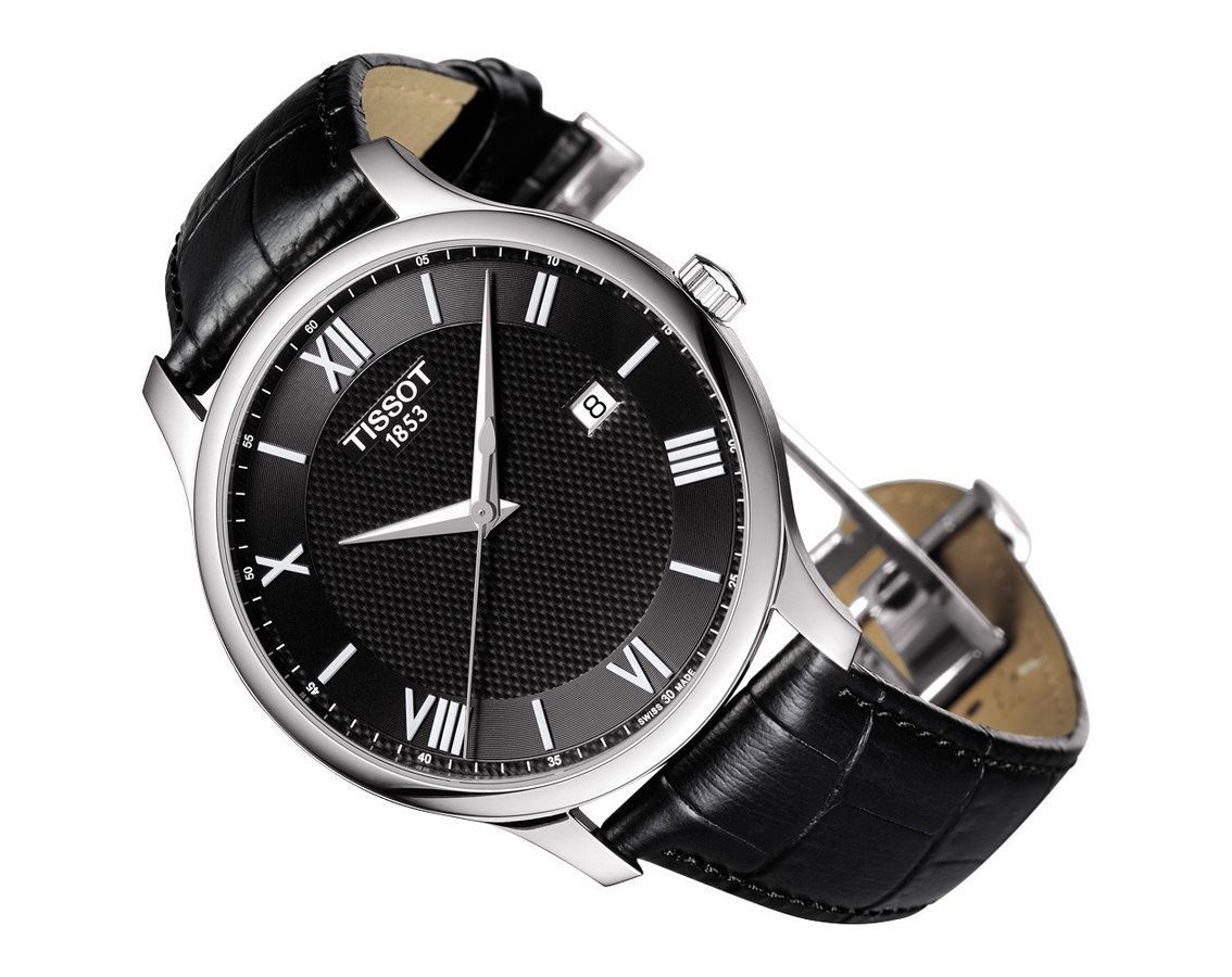 Tissot Tissot Tradition 42 mm Watch in Black Dial For Men - 3