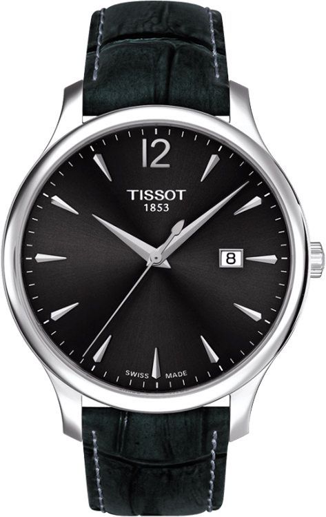 Tissot T-Classic  Black Dial 42 mm Quartz Watch For Men - 1