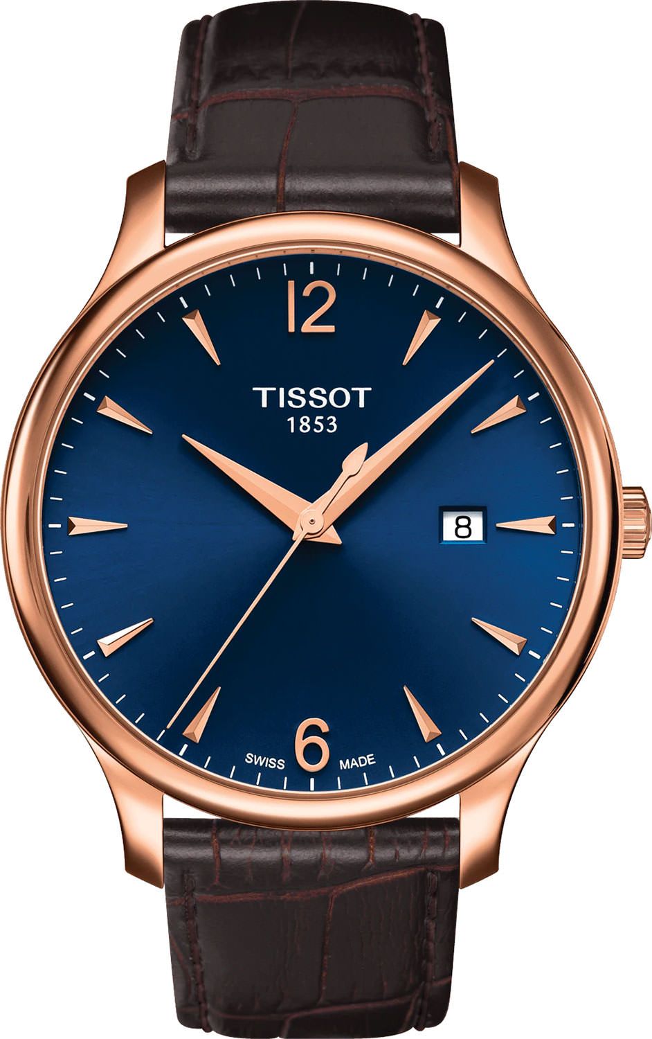 Tissot T-Classic Quartz Men Watches in Round case Blue Dial