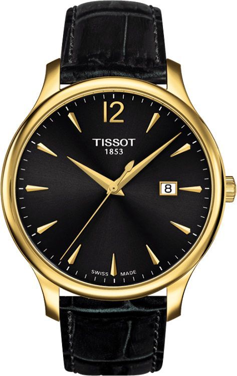 Tissot T-Classic Tissot Tradition Black Dial 42 mm Quartz Watch For Men - 1