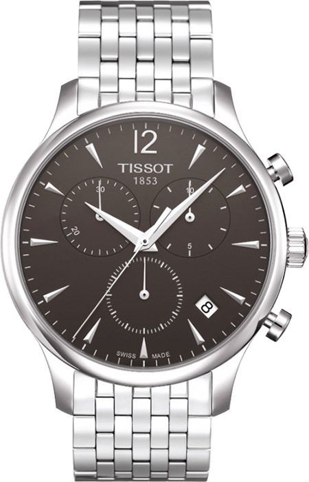 Tissot T-Classic Tradition Anthracite Dial 42 mm Quartz Watch For Men - 1