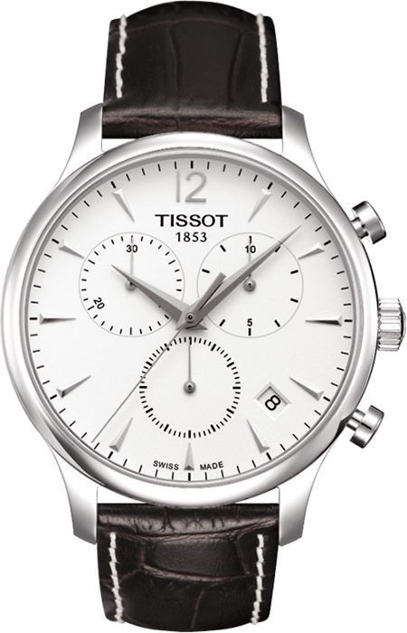 Tissot T-Classic Tradition Silver Dial 42 mm Quartz Watch For Men - 1