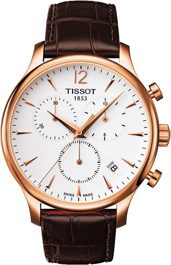 Tissot T-Classic Tissot Tradition White Dial 42 mm Quartz Watch For Men - 1