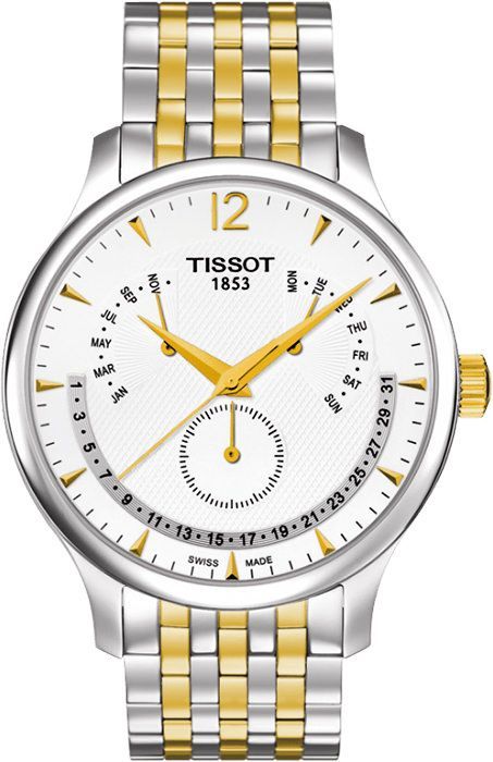 Tissot Tradition 42 mm Watch in Silver Dial For Men - 1