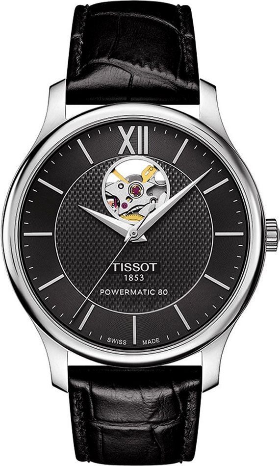 Tissot T-Classic Tradition Grey Dial 40 mm Automatic Watch For Men - 1