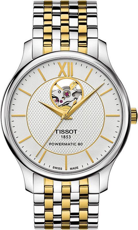 Tissot T-Classic Tradition Silver Dial 40 mm Automatic Watch For Men - 1