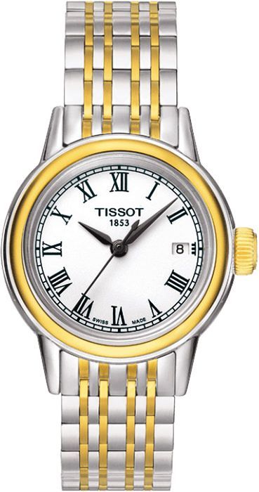 Tissot T-Classic Tissot Carson White Dial 29.5 mm Quartz Watch For Women - 1