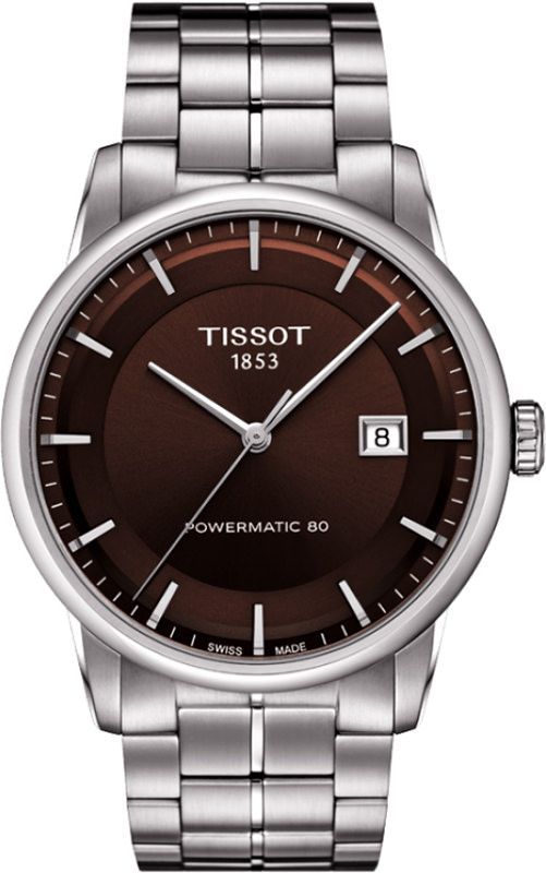 Tissot T-Classic  Brown Dial 41 mm Automatic Watch For Men - 1