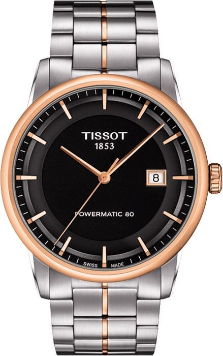 Tissot T-Classic Luxury Automatic Black Dial 41 mm Automatic Watch For Men - 1