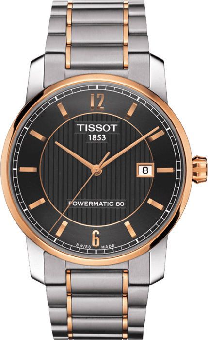 Tissot T-Classic Titanium Automatic Black Dial 40 mm Automatic Watch For Men - 1
