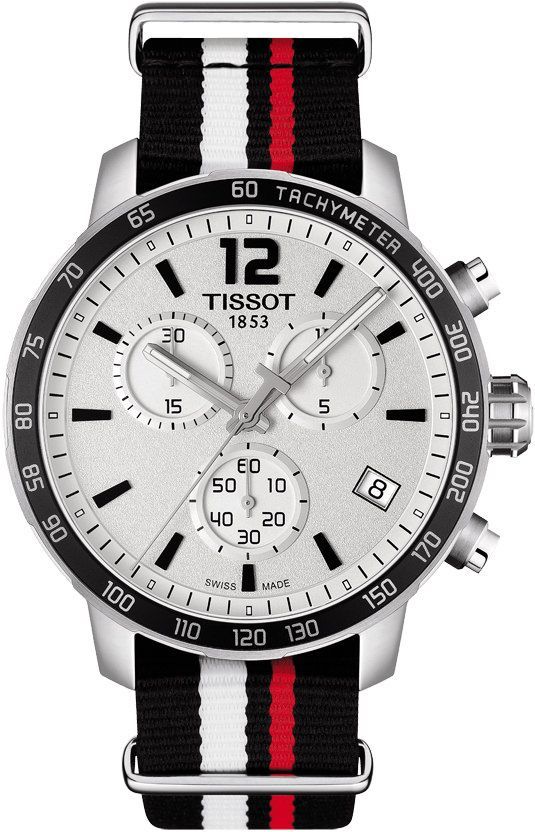 Tissot T-Sport Quickster White Dial 42 mm Quartz Watch For Men - 1