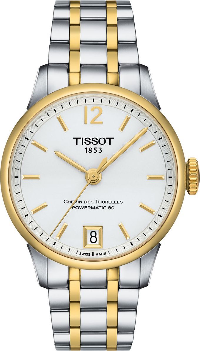 Tissot T-Classic Tissot Chemin Des Tourelles Silver Dial 32 mm Automatic Watch For Women - 1