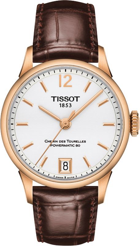 Tissot T-Classic Chemin Des Tourelles Silver Dial 32 mm Automatic Watch For Women - 1