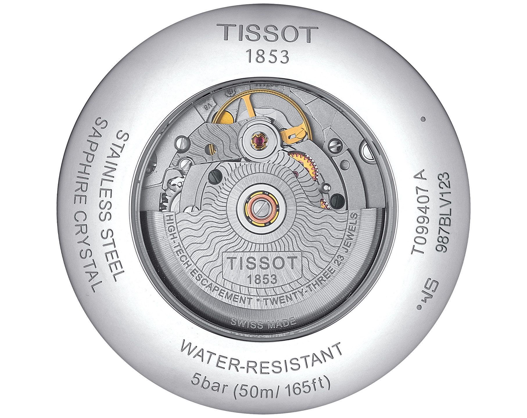 Tissot T-Classic Tissot Chemin Des Tourelles Grey Dial 42 mm Automatic Watch For Men - 2