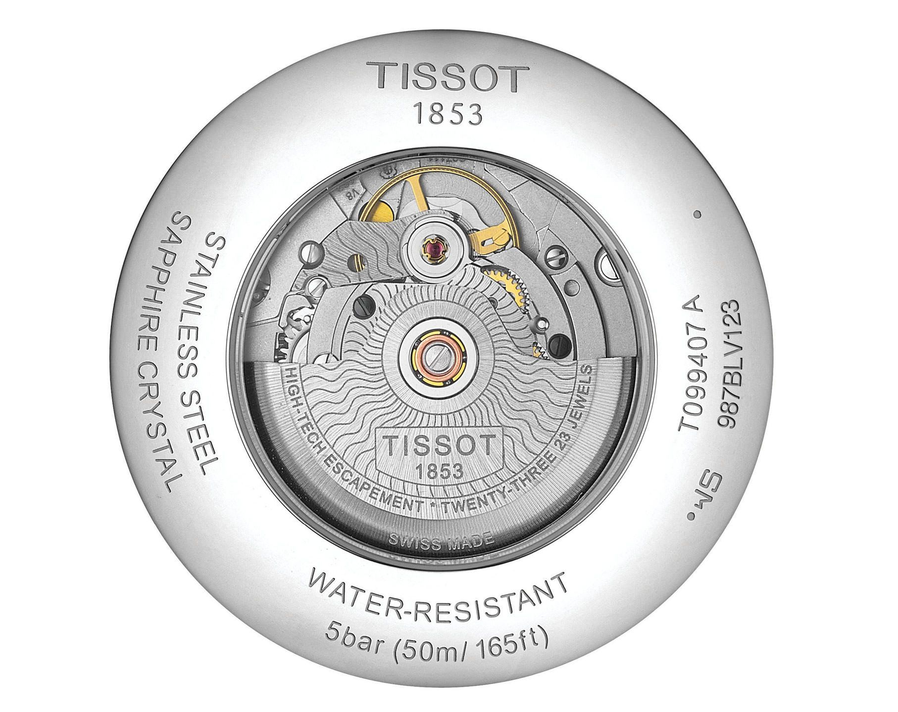 Tissot T-Classic Tissot Chemin Des Tourelles Silver Dial 42 mm Automatic Watch For Men - 2