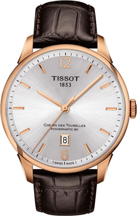 Tissot Chemin Des Tourelles 42 mm Watch in Silver Dial For Men - 1