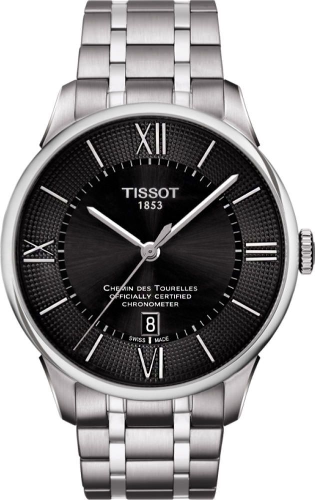 Tissot T-Classic Chemin Des Tourelles Black Dial 42 mm Automatic Watch For Men - 1