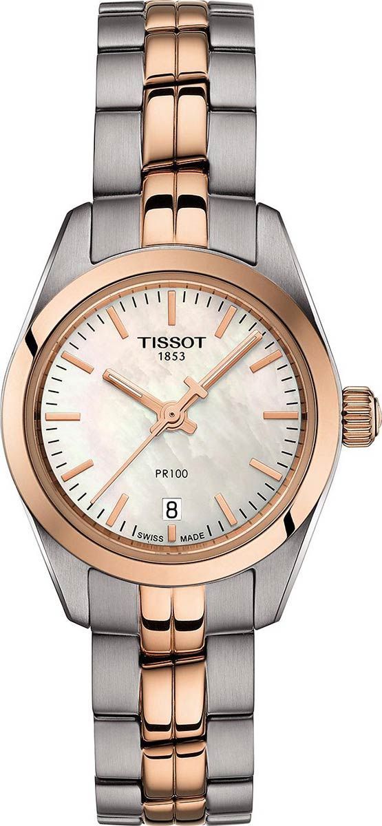 Tissot T-Classic Tissot PR 100 MOP Dial 25 mm Quartz Watch For Women - 1