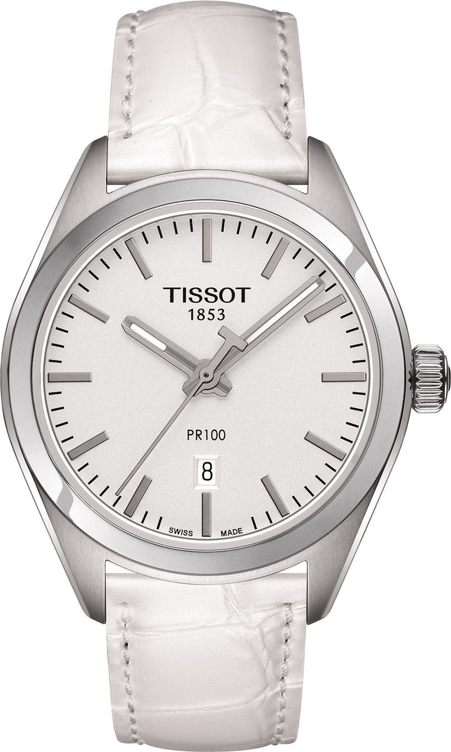 Tissot PR 100 33 mm Watch in White Dial For Women - 1