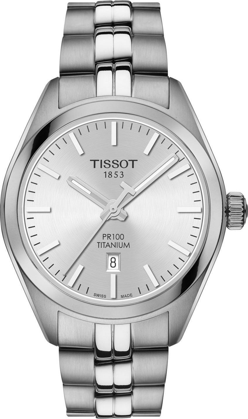 Tissot T-Classic PR 100 Silver Dial 33 mm Quartz Watch For Women - 1