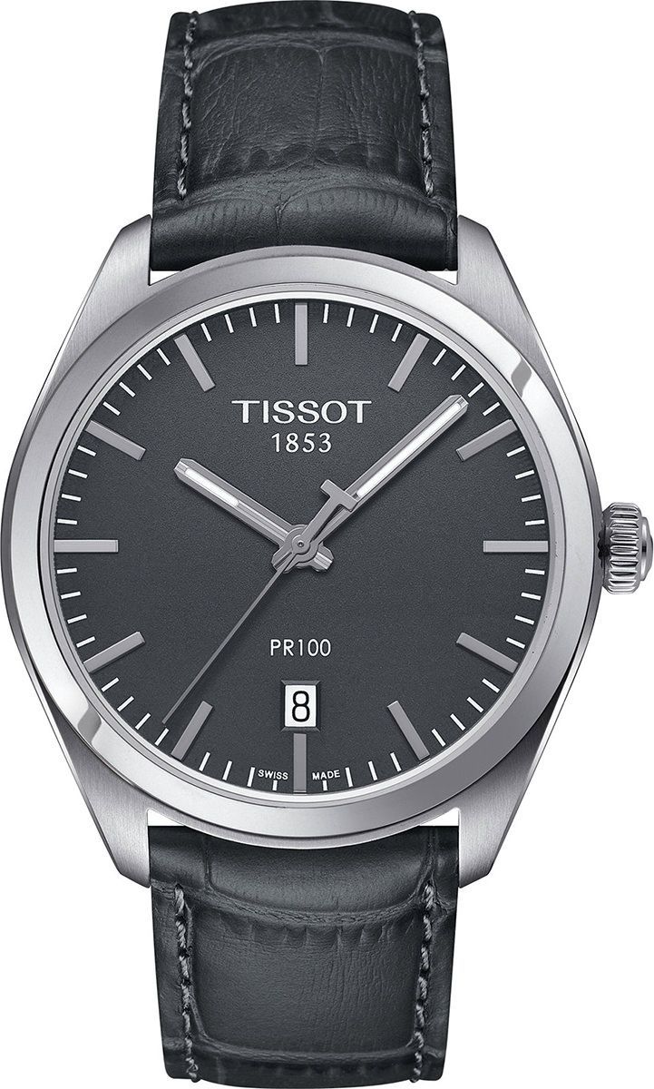 Tissot T-Classic  Black Dial 39 mm Quartz Watch For Men - 1