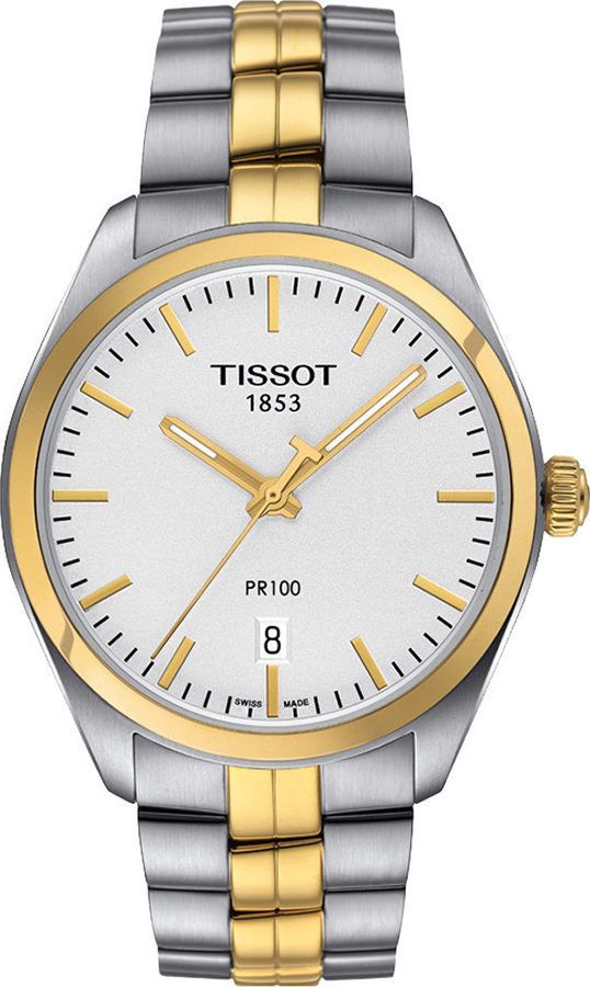 Tissot T-Classic PR 100 Silver Dial 39 mm Quartz Watch For Men - 1