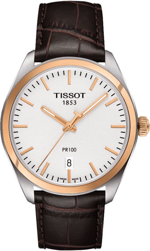 Tissot PR 100 39 mm Watch in Silver Dial For Men - 1