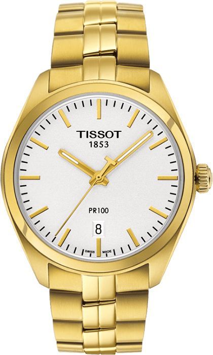 Tissot T-Classic Tissot PR 100 White Dial 33 mm Quartz Watch For Women - 1