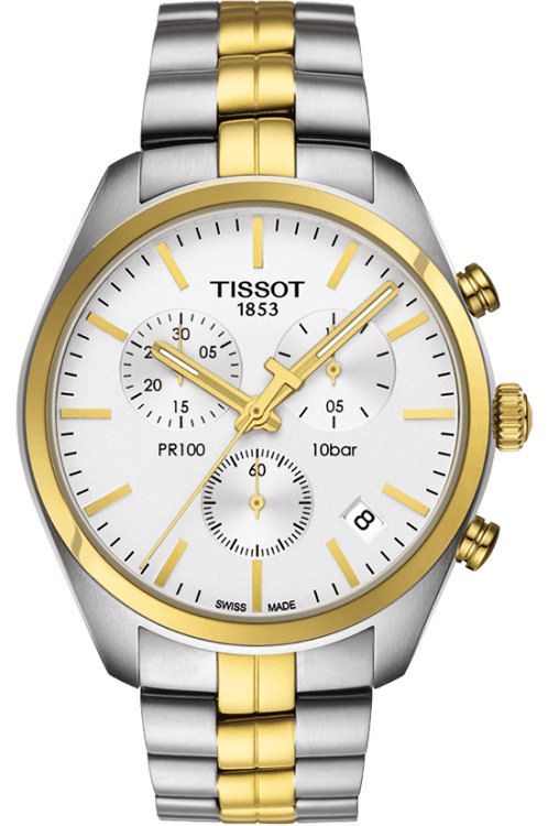 Tissot PR 100 41 mm Watch in Silver Dial