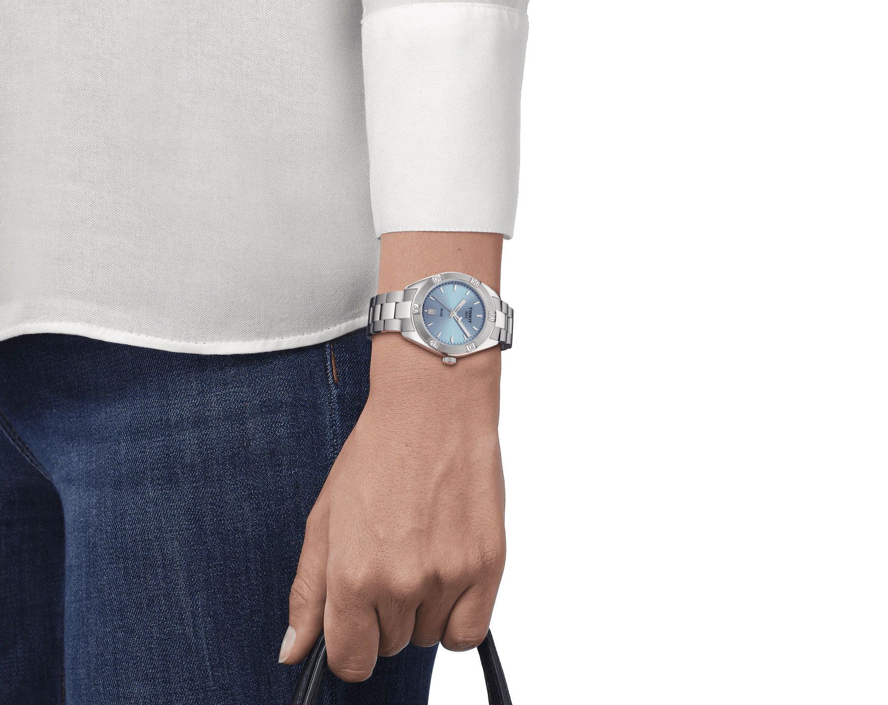 Tissot T-Classic Tissot PR 100 Blue Dial 36 mm Quartz Watch For Women - 4
