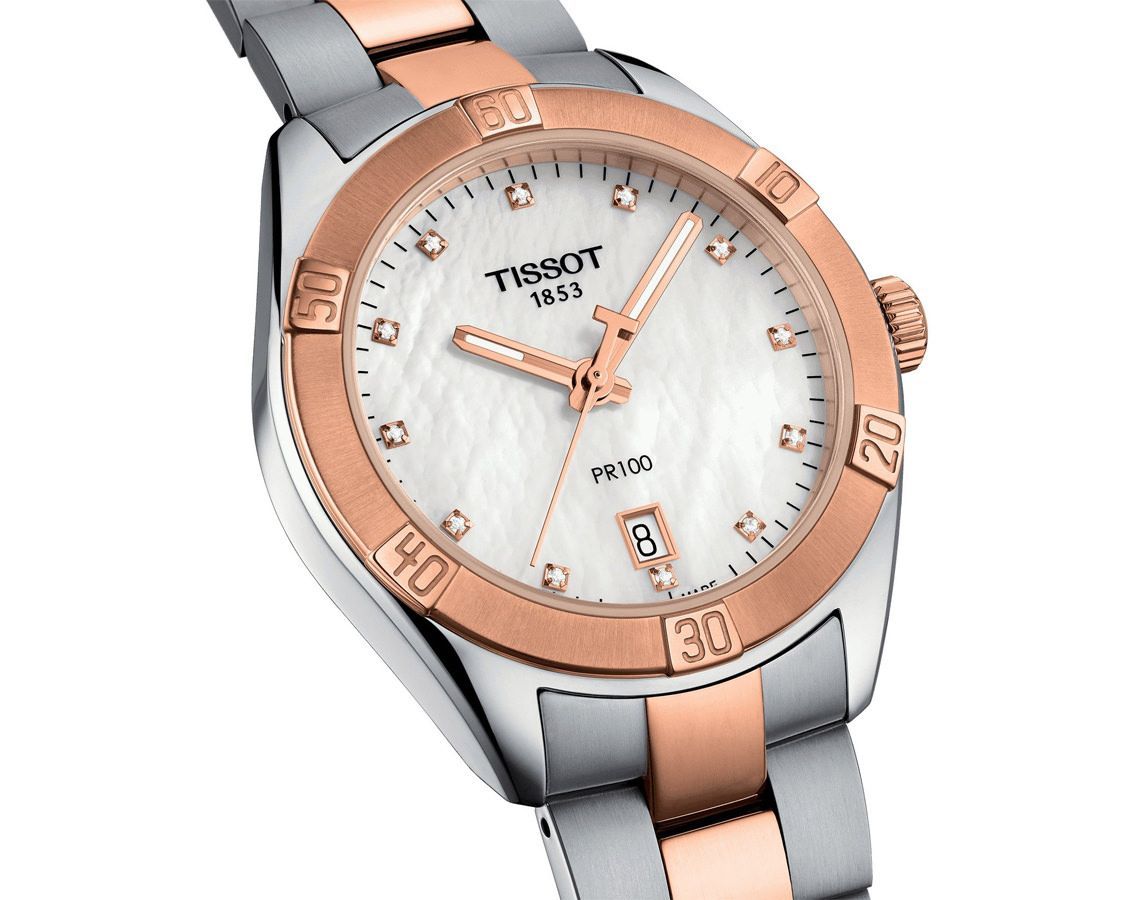 Tissot T-Classic Tissot PR 100 MOP Dial 36 mm Quartz Watch For Women - 3